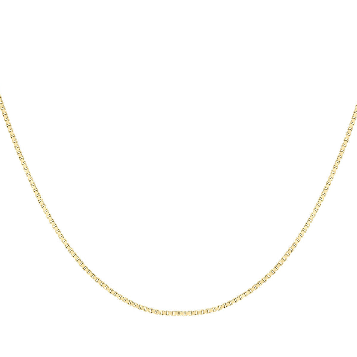 18ct Yellow Gold Venetian Box Chain — 0.6mm detail image