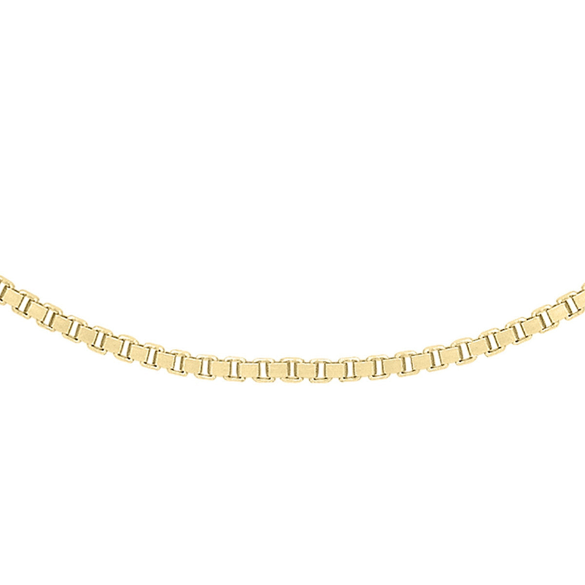 18ct Yellow Gold Venetian Box Necklace — 0.6mm main image