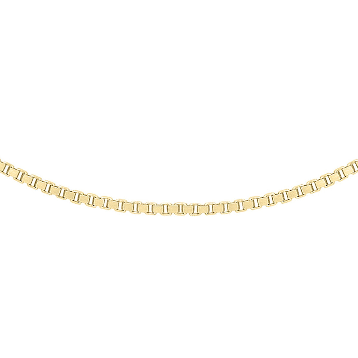 18ct Yellow Gold Venetian Box Adjustable Necklace — 0.7mm main image