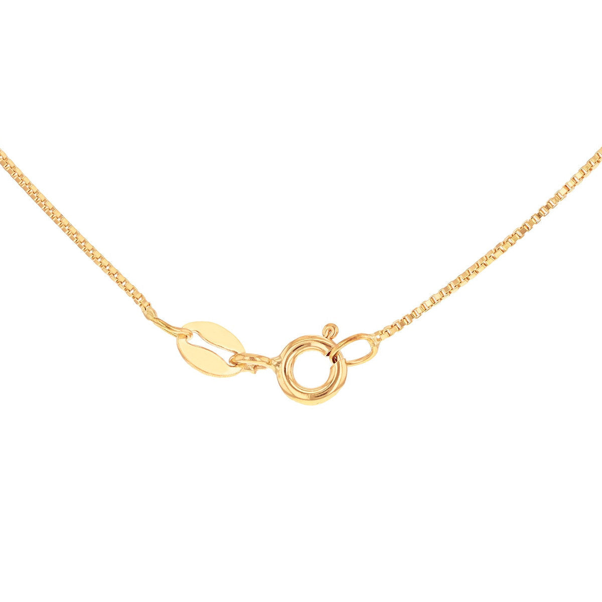 18ct Yellow Gold Venetian Box Necklace — 0.7mm detail image