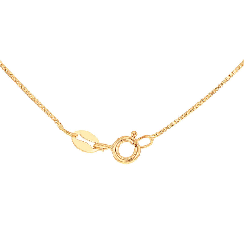 18ct Yellow Gold Venetian Box Necklace — 0.7mm detail image
