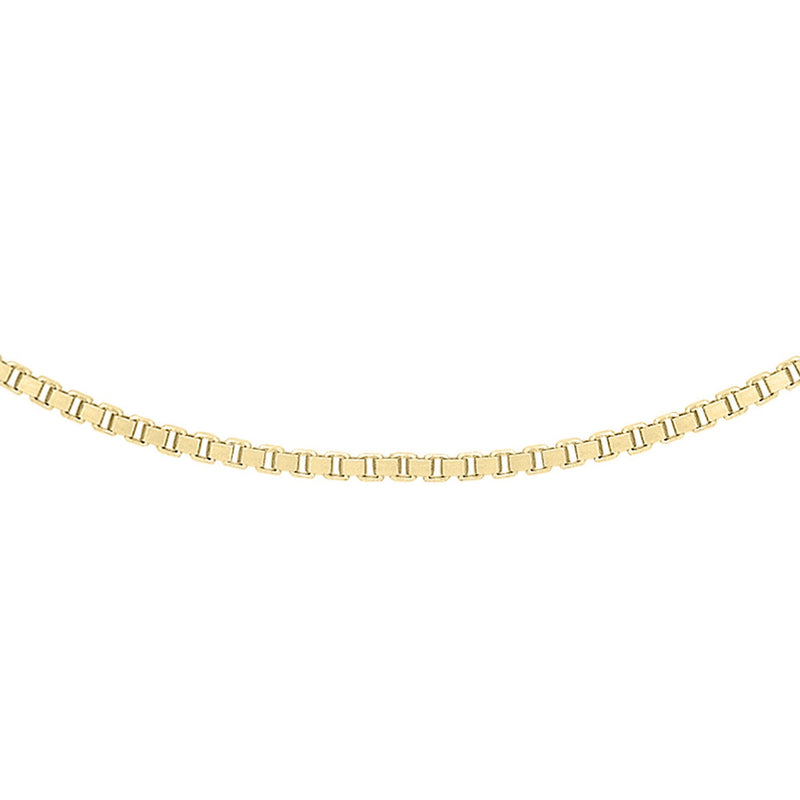 18ct Yellow Gold Venetian Box Necklace — 0.7mm main image