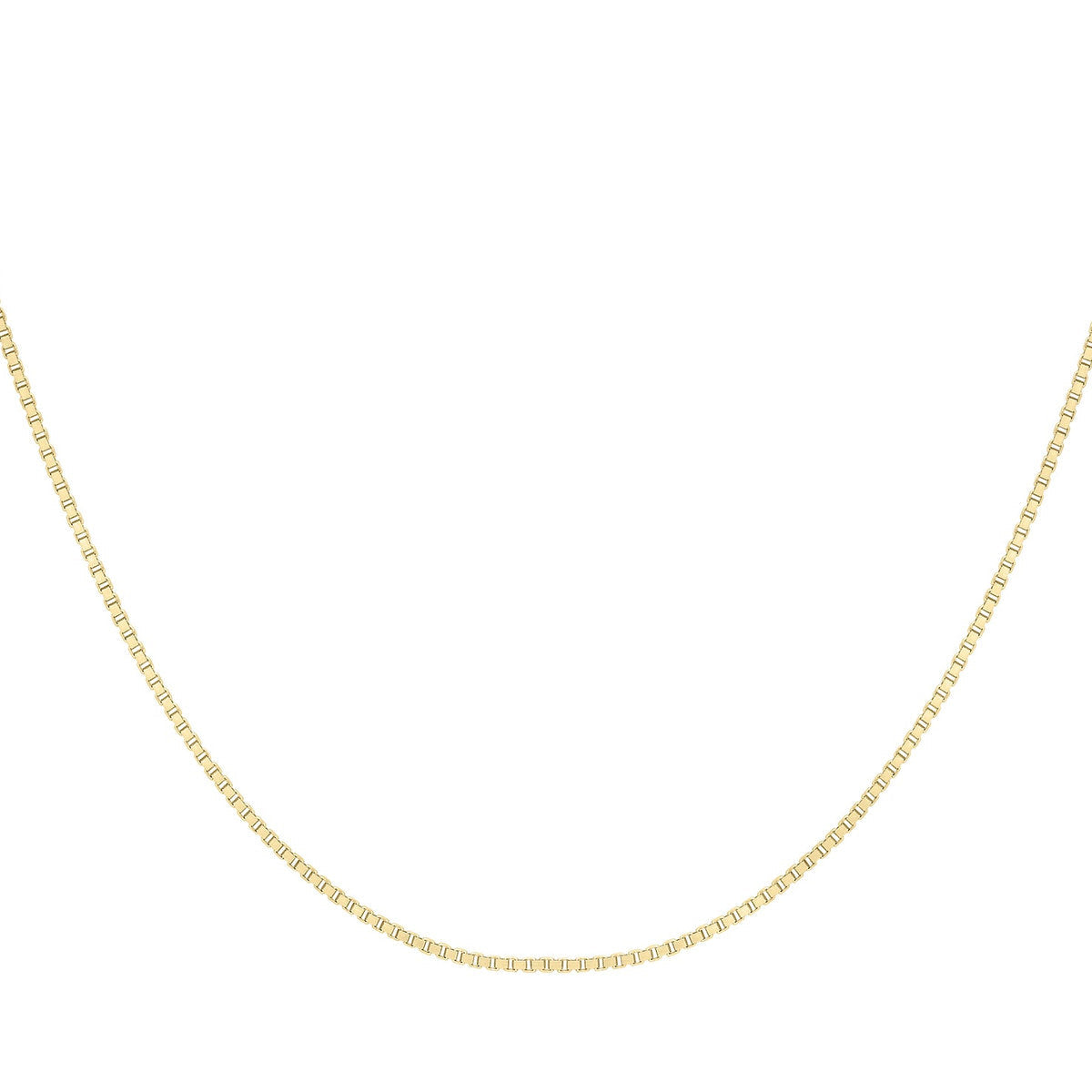 18ct Yellow Gold Venetian Box Necklace — 1.2mm detail image