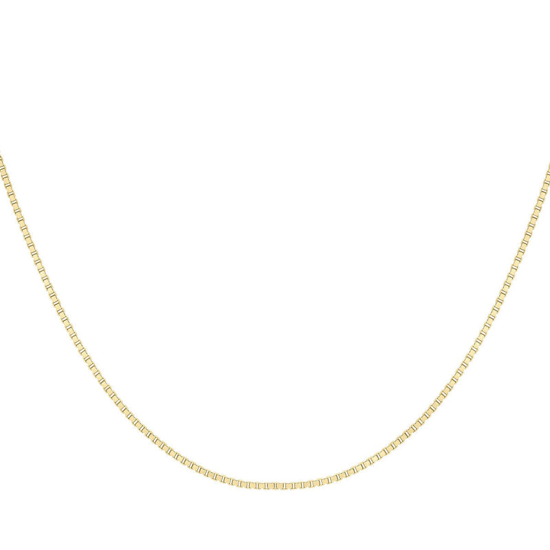 18ct Yellow Gold Venetian Box Necklace — 1.2mm detail image