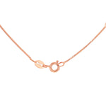 18ct Rose Gold Venetian Box Adjustable Necklace — 0.7mm detail image