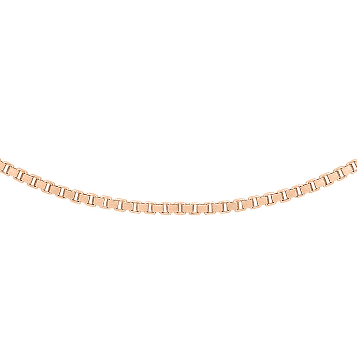 18ct Rose Gold Venetian Box Adjustable Necklace — 0.7mm main image