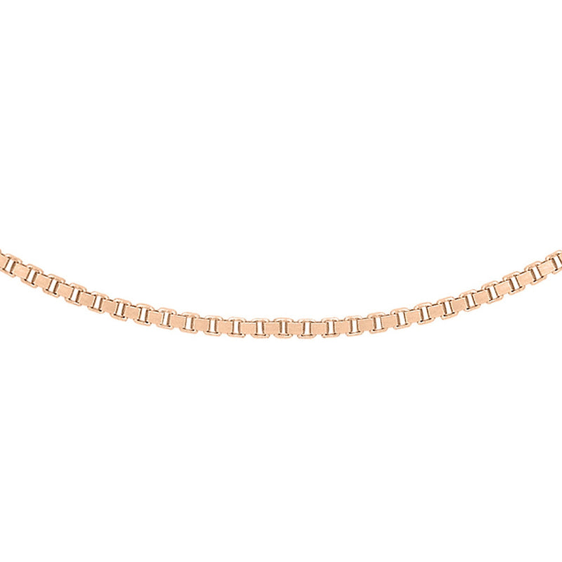 18ct Rose Gold Venetian Box Adjustable Necklace — 0.7mm main image