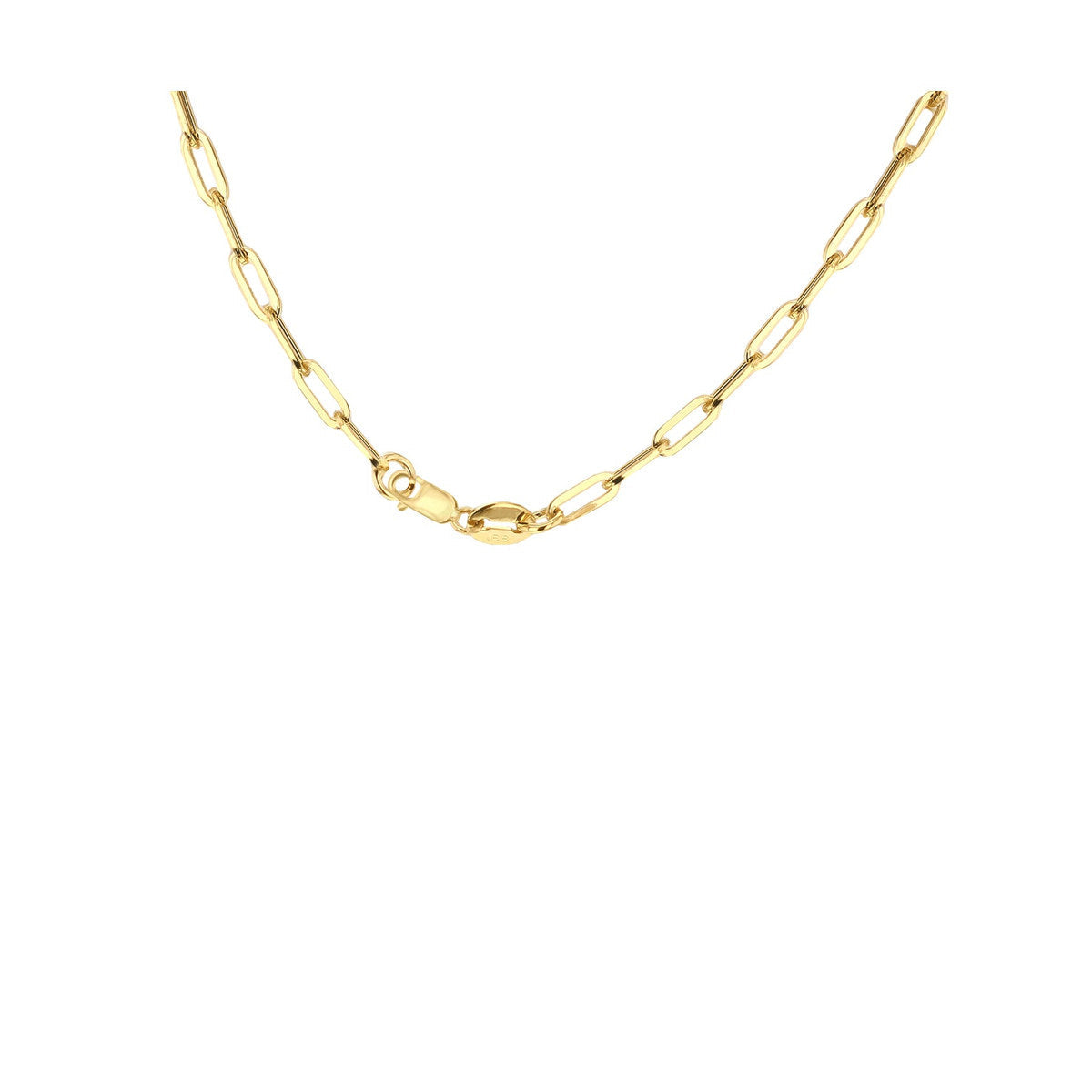 18ct Yellow Gold Paper Necklace — 2.3mm detail image