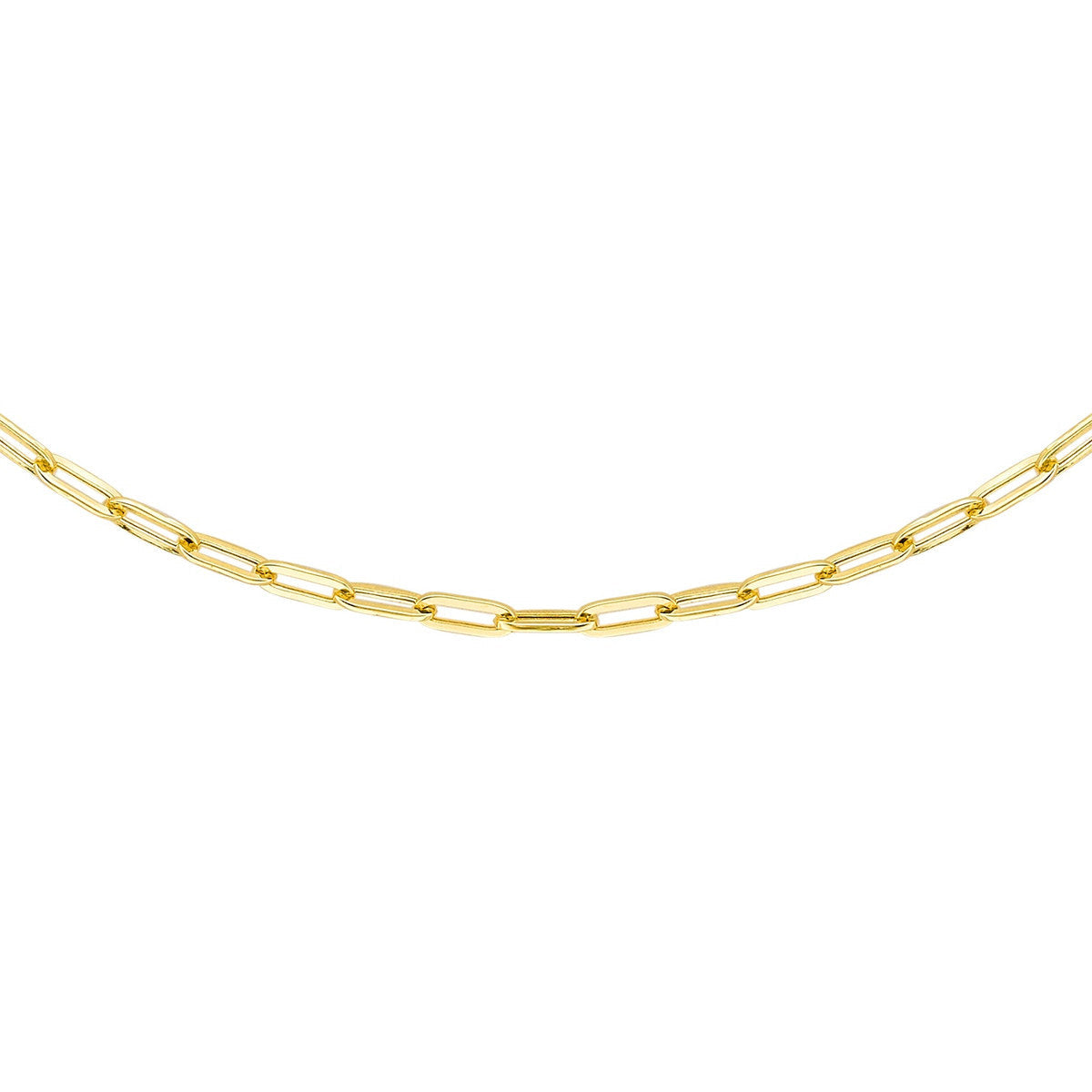 18ct Yellow Gold Paper Necklace — 2.3mm main image
