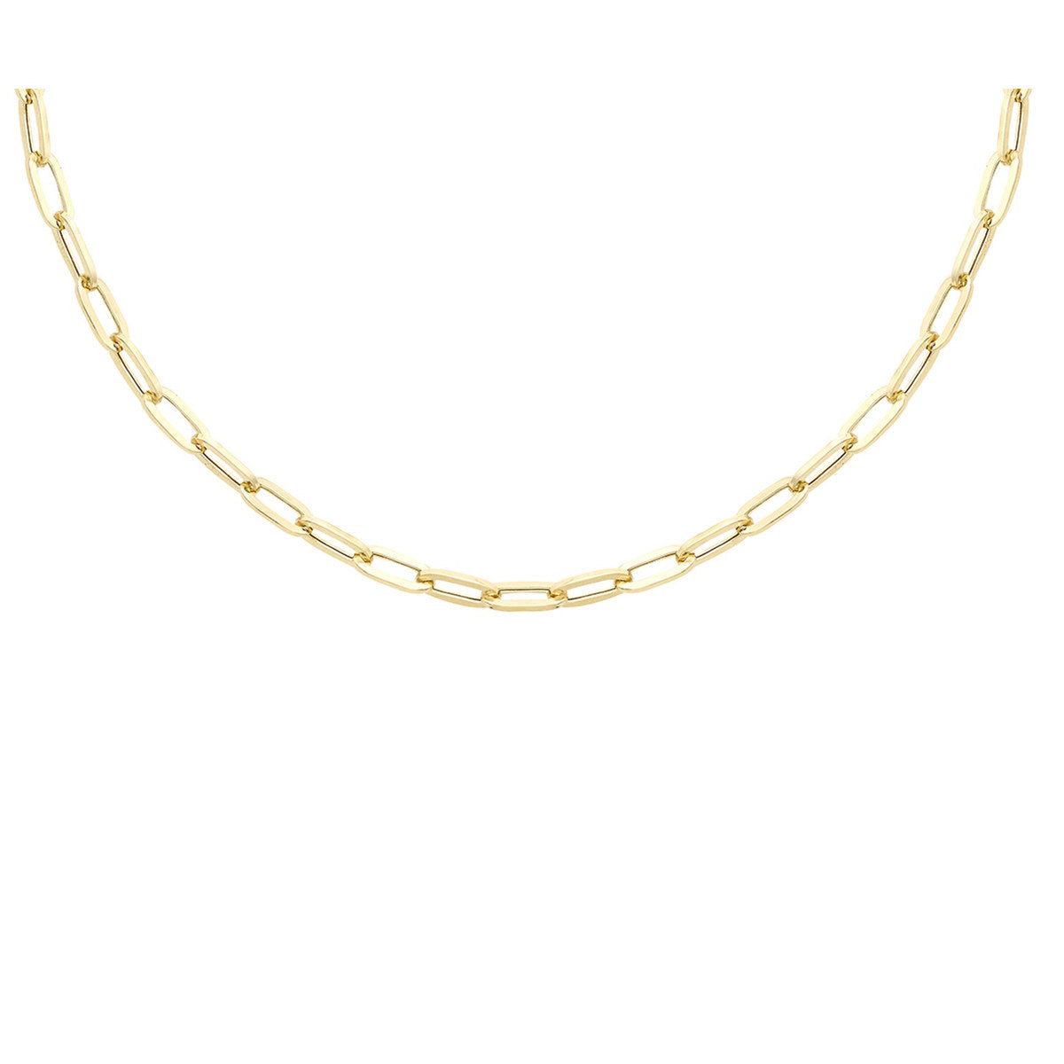 18ct Yellow Gold Paper Necklace — 3.5mm detail image