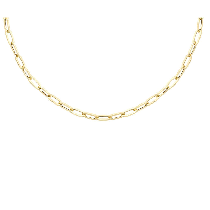 18ct Yellow Gold Paper Necklace — 3.5mm detail image