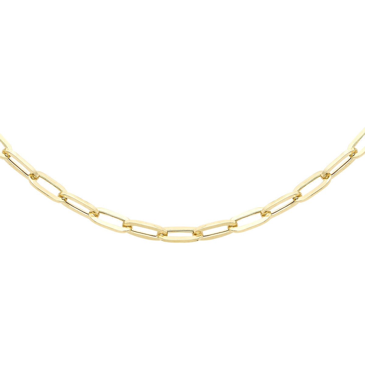 18ct Yellow Gold Paper Necklace — 3.5mm main image