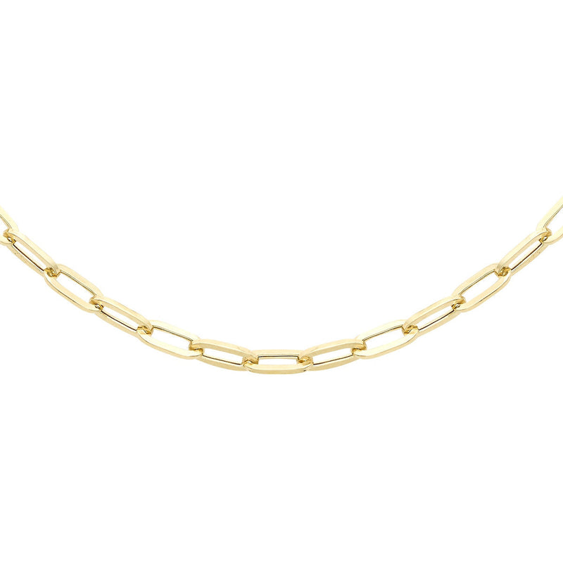 18ct Yellow Gold Paper Necklace — 3.5mm main image