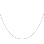 18ct White Gold Venetian Box Chain — 0.6mm detail image