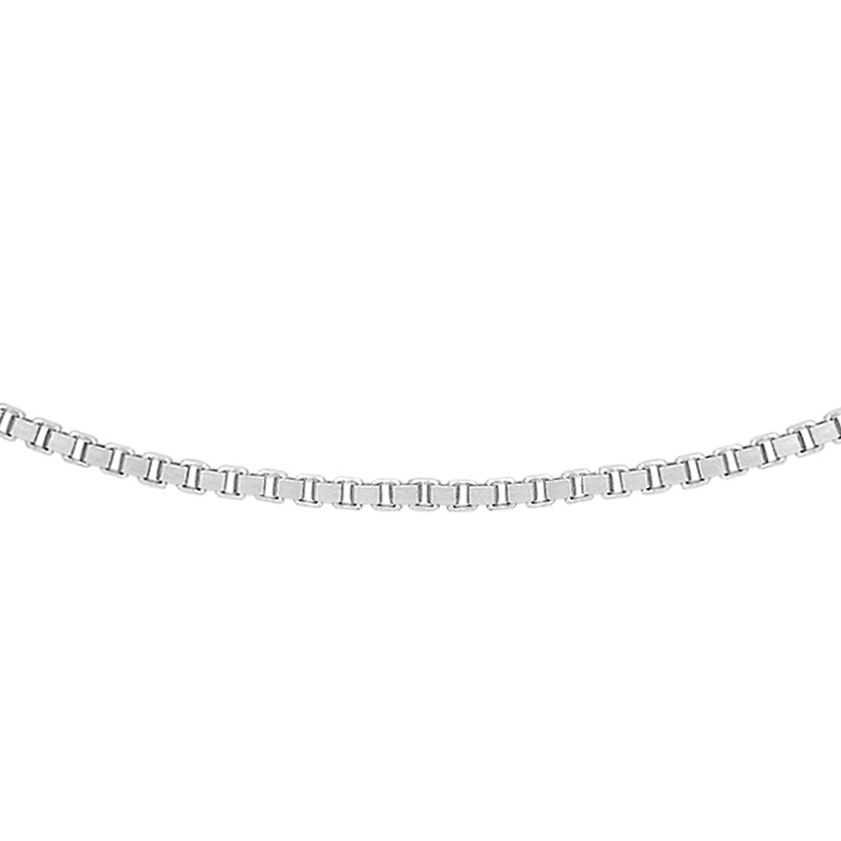 18ct White Gold Venetian Box Chain — 0.6mm main image