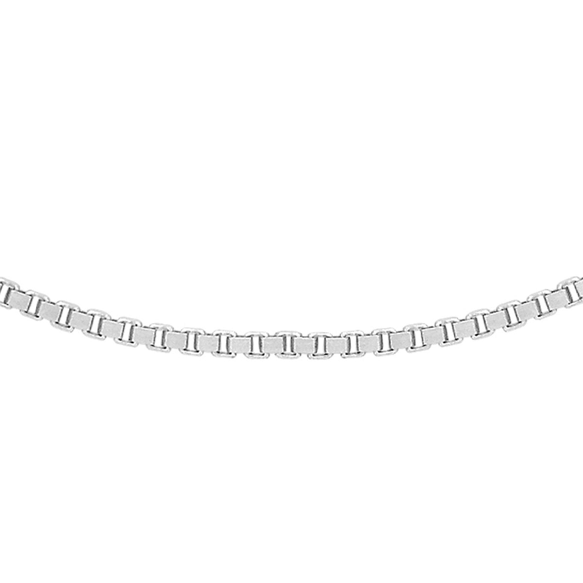 18ct White Gold Venetian Box Chain — 0.8mm main image