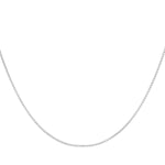 18ct White Gold Venetian Box Necklace — 1.1mm detail image