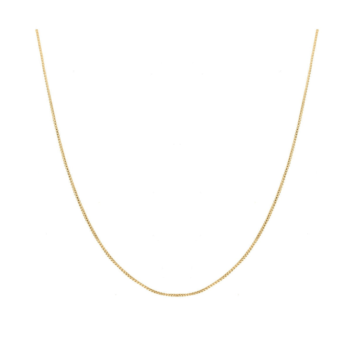 18ct Yellow Gold 8-Sided Box Chain detail image