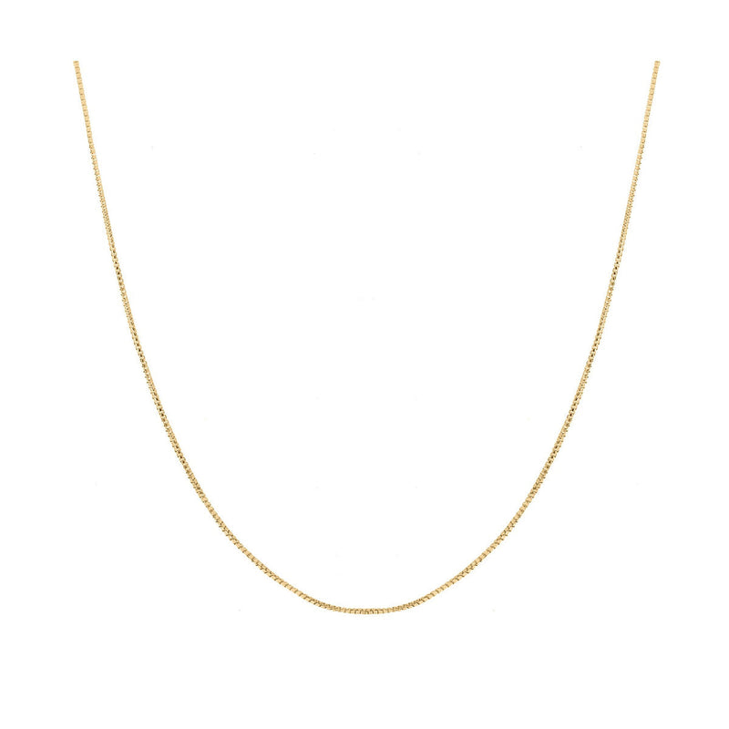18ct Yellow Gold 8-Sided Box Chain detail image