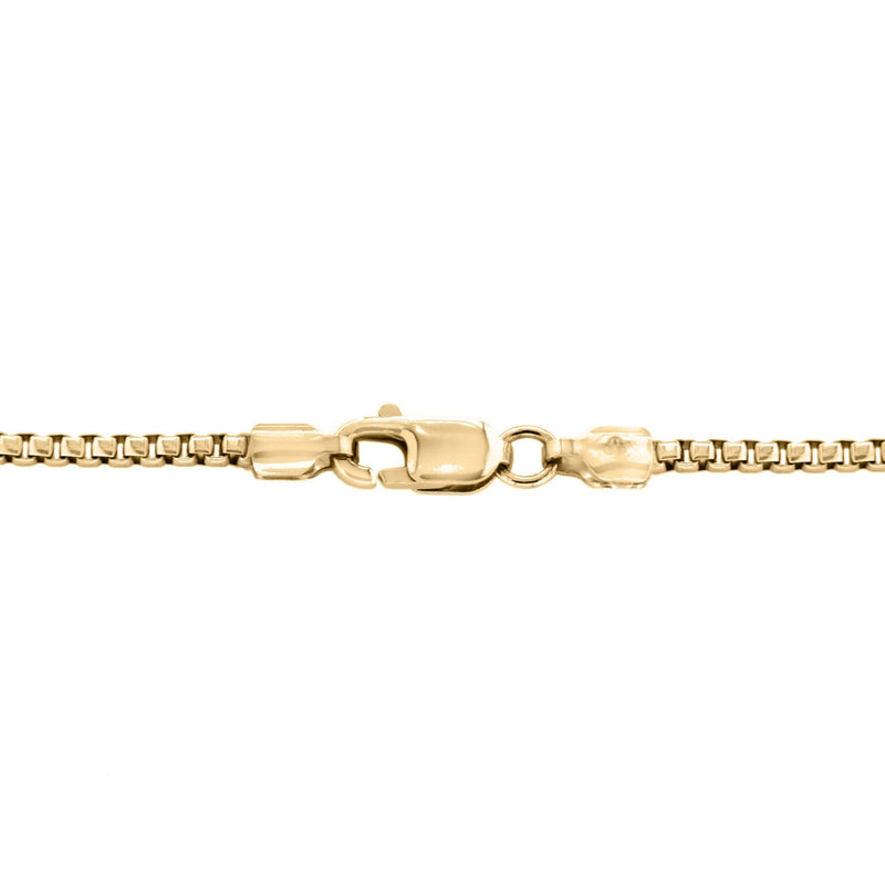 18ct Yellow Gold 8-Sided Box Chain detail image