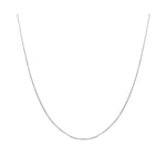 18ct White Gold 8-Sided Box Chain detail image