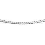 18ct White Gold 8-Sided Box Chain main image