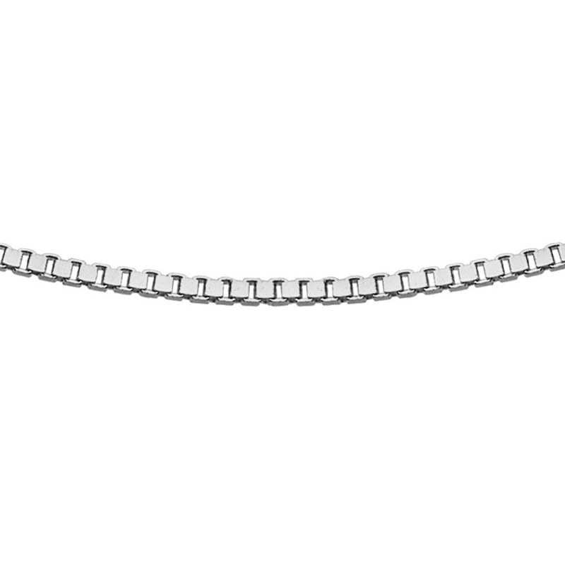 18ct White Gold 8-Sided Box Chain main image