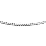 18ct White Gold Box Chain — 1.2mm main image