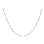 18ct White Gold 'Prince of Wales' Necklace — 0.7mm detail image
