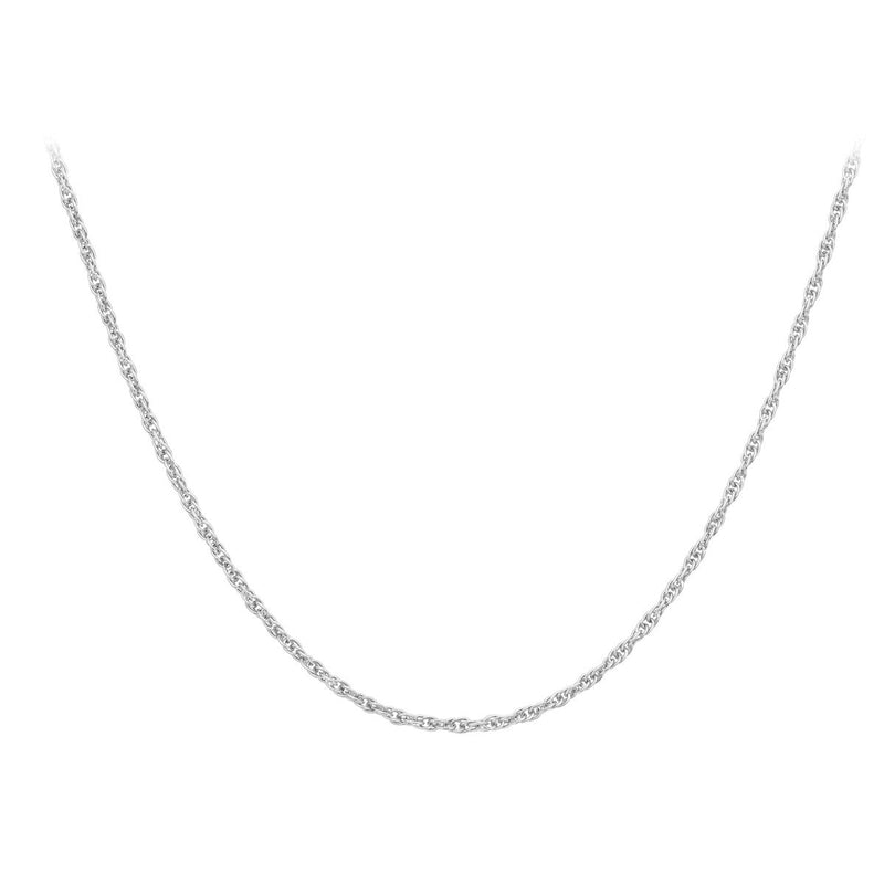 18ct White Gold 'Prince of Wales' Necklace — 0.7mm detail image