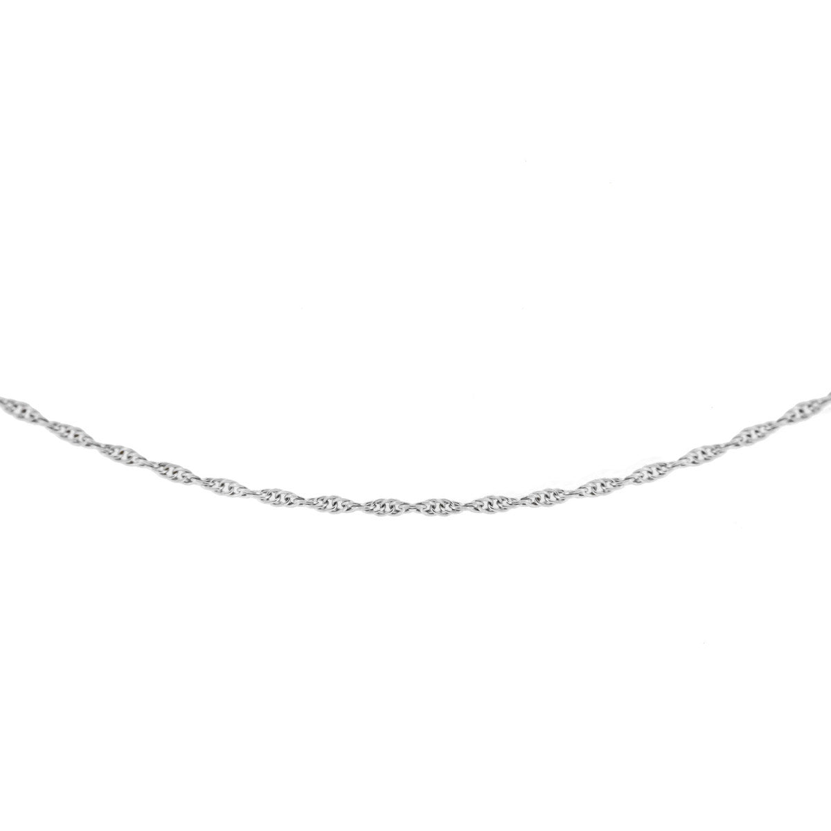 18ct White Gold 'Prince of Wales' Necklace — 0.7mm main image
