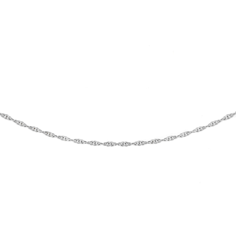 18ct White Gold 'Prince of Wales' Necklace — 0.7mm main image
