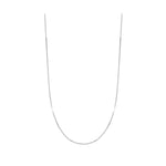 18ct White Gold Octagonal Snake Necklace detail image