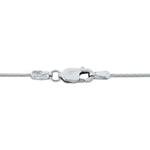 18ct White Gold Octagonal Snake Necklace detail image