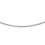 18ct White Gold Octagonal Snake Necklace main image