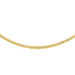 18ct Yellow Gold Spiga Adjustable Slider Necklace — 1mm main image