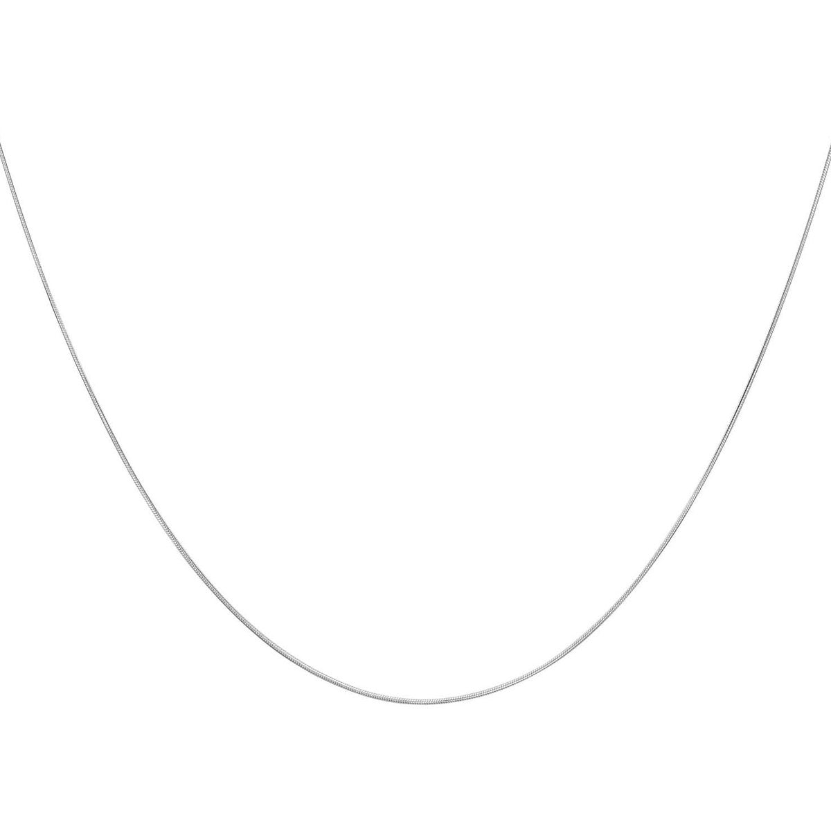 18ct White Gold Snake Chain — 0.7mm detail image