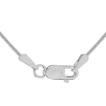 18ct White Gold Snake Chain — 0.7mm detail image