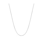 18ct White Gold Adjustable Mini Spiga Chain detail image