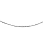 18ct White Gold Adjustable Mini Spiga Chain main image