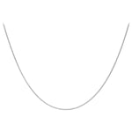 18ct White Gold Spiga Necklace — 1mm detail image