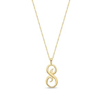 9ct Yellow Gold Script Initial Pendant - Initial S