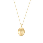 9ct Yellow Gold Patterned Oval Locket