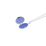9ct White Gold Tree of Life Oval Locket Pendant