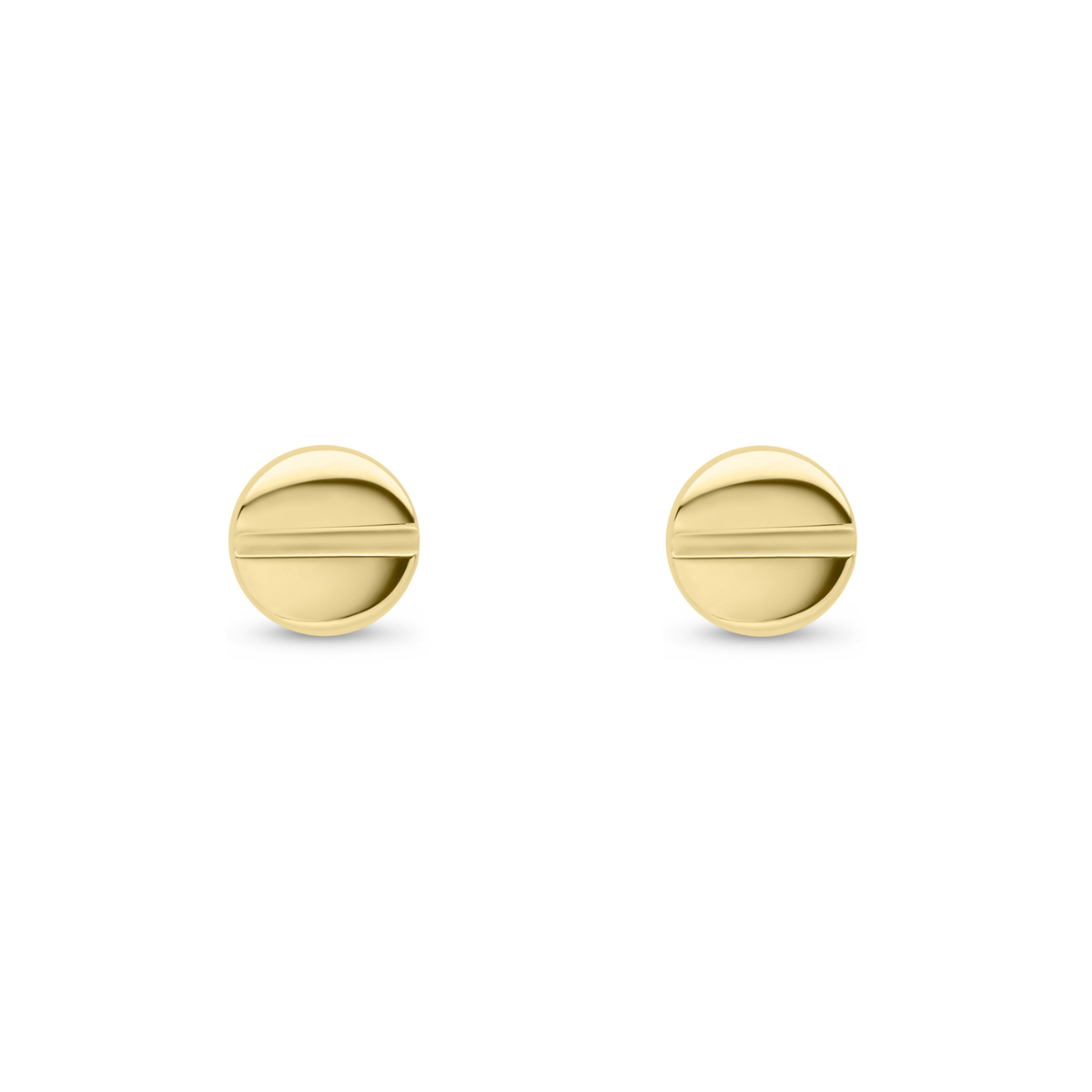 9ct Gold Screw Head Stud Earrings