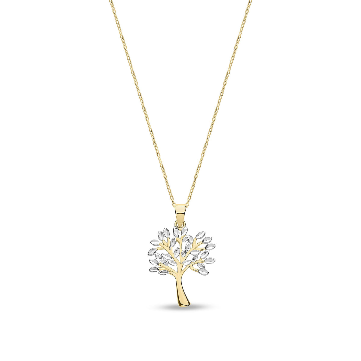 9ct Yellow and White Gold Tree of Life Pendant