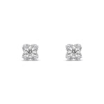 9ct White Gold Natural Diamond Stud Earrings