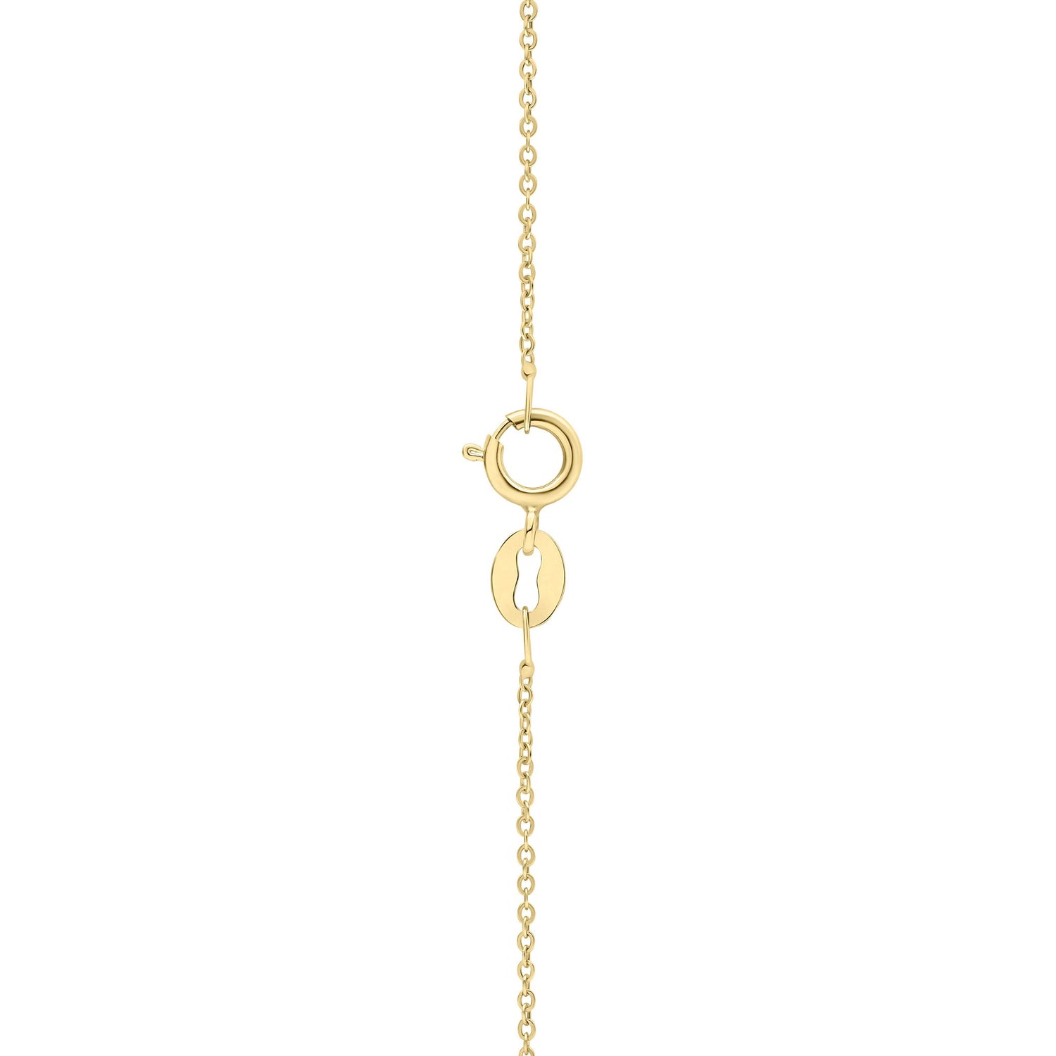 9ct Yellow Gold Natural Cushion Blue Sapphire and Round Diamond Crossover Pendant Necklace with Chain