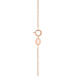 9ct Rose Gold Round Natural Swiss Blue Topaz & Diamond Pendant — alternative view