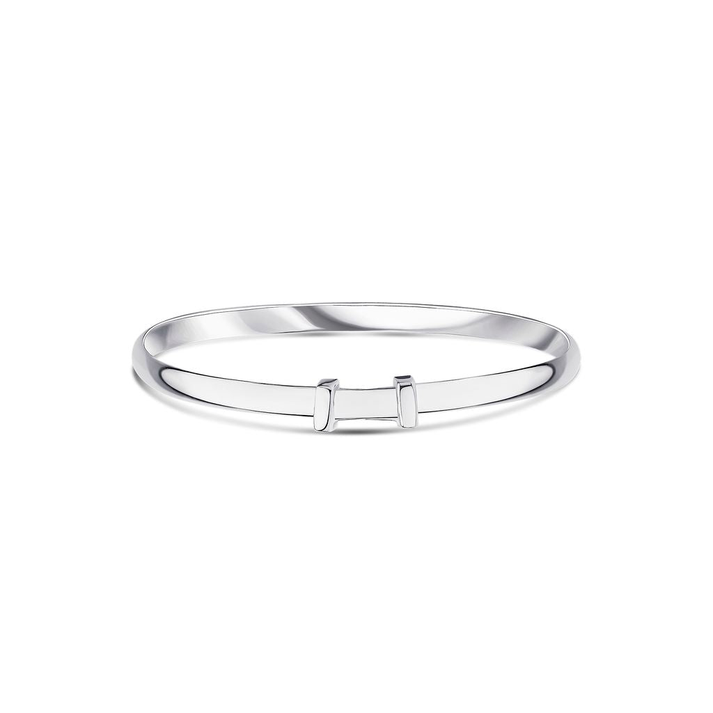 Sterling Silver Court Polished Baby Bangle